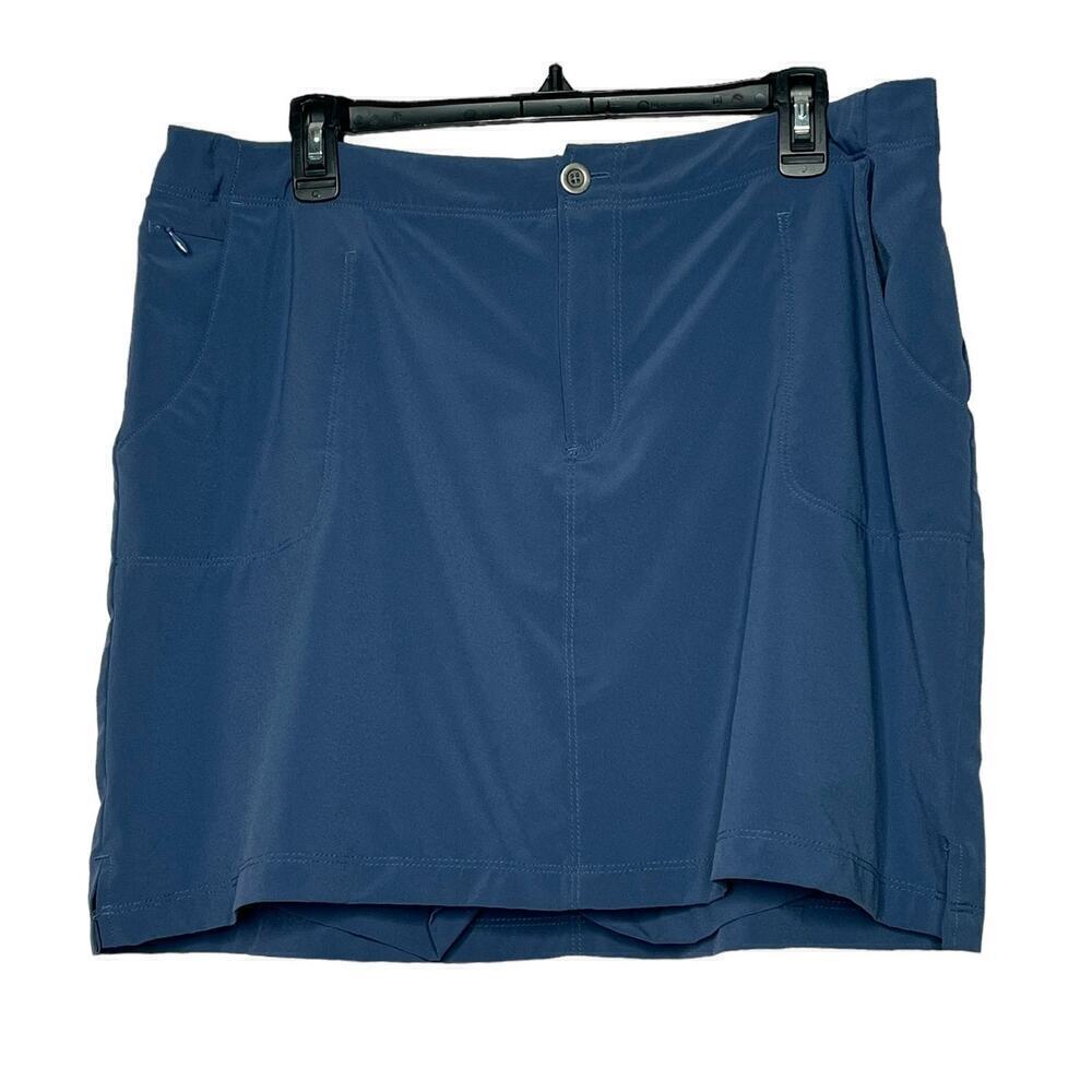 Reel Legends Women's Blue Athletic Skort Workout Activewear Size XL